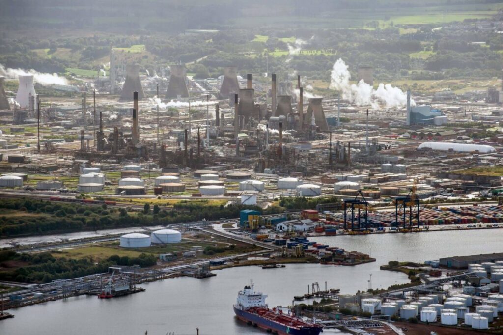 the grangemouth industrial site