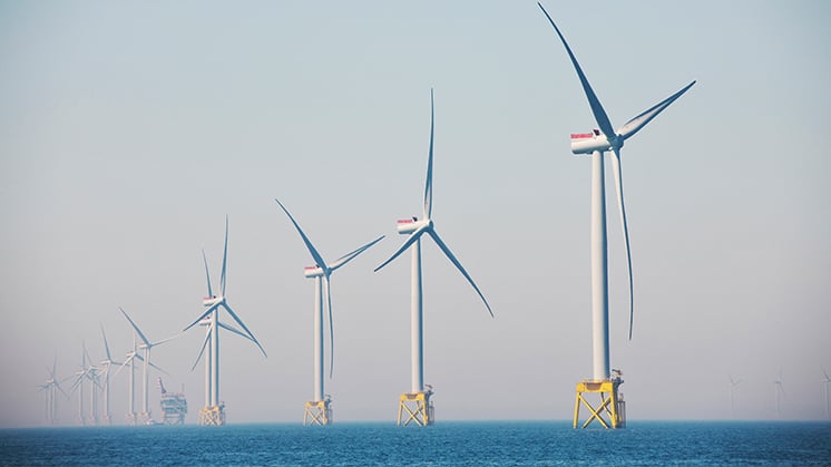 offshore turbines out to sea