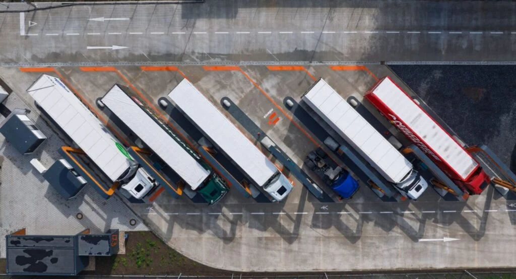 Trucks from above