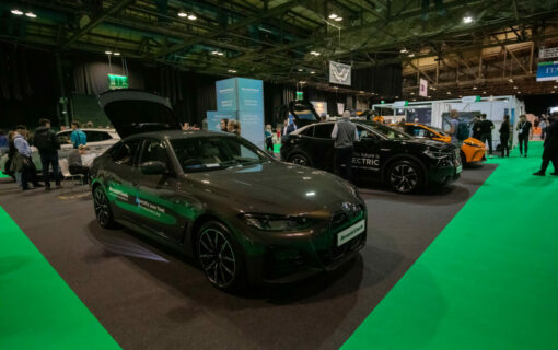 Electric Vehicles at the All Energy Glasgow convention. Image: John Lubbock