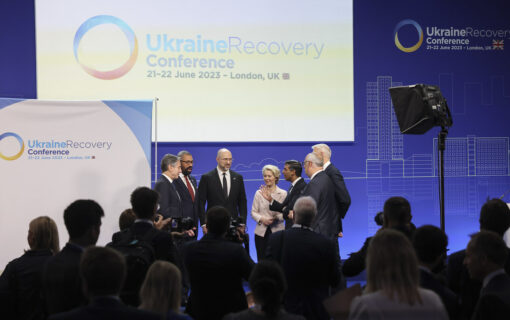 Prime Minister Rishi Sunak attends Ukraine Recovery Conference. Image: No 10 Flickr