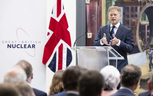 18/07/2023. London, United Kingdom. Secretary of State for Energy Security and Net Zero Grant Shapps launching Great British Nuclear. Picture by Rosie Hallam / DESNZ