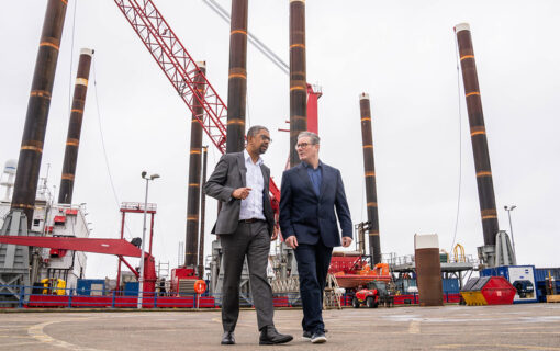 Keir Starmer visits Welsh Port.
