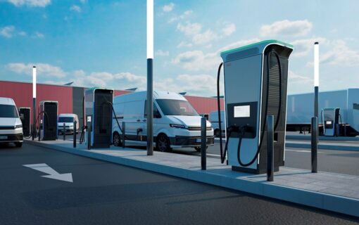 The Terra 360 charger allows up to four electric vehicles to charge at once. Image: ABB.