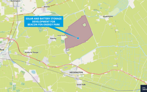 A map of the location of Beacon Fen. Image: Low Carbon