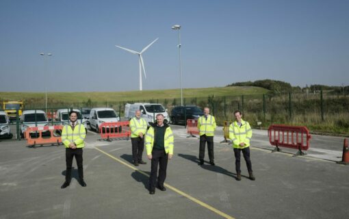 Staff at Via East Midlands' Blisthorpe highway depot. Image: Via East Midlands.