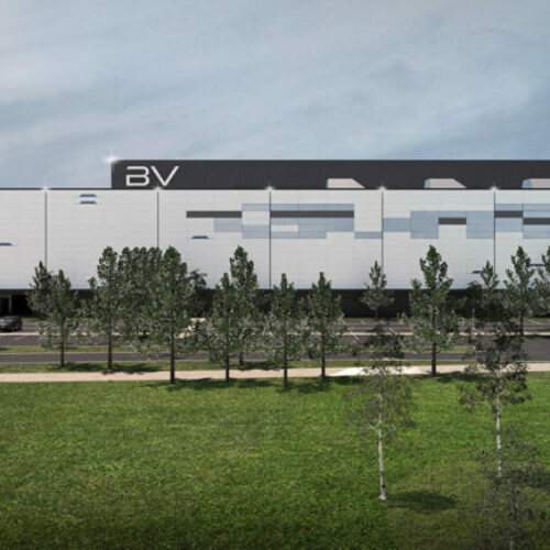 A render of the proposed Britishvolt battery gigafactory that is now set to supply the energy storage industry in the UK.