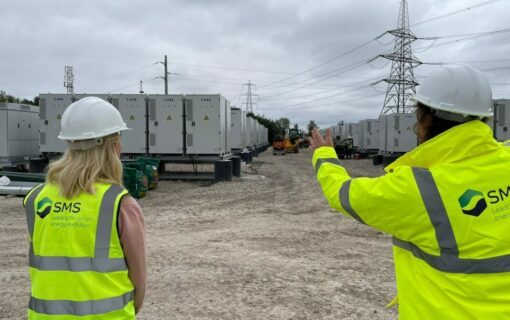 The 50MW Burwell site in Cambridgeshire is the first in a pipeline of 620MW of battery energy storage projects from SMS. Image: SMS.