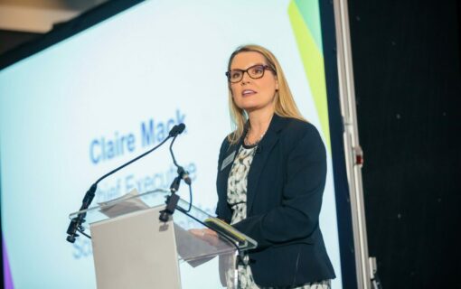 Scottish Renewables CEO Claire Mack has called for further government action as COP26 takes place in Glasgow. Image: Scottish Renewables.