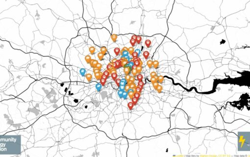 CEL's map of community energy projects in London
