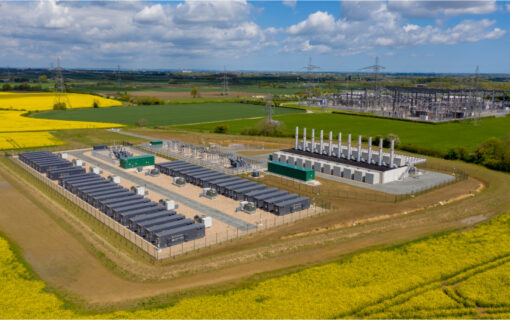 Creyke Beck battery storage site near Cottingham in Humberside. Image: Statera Energy/NatWest.