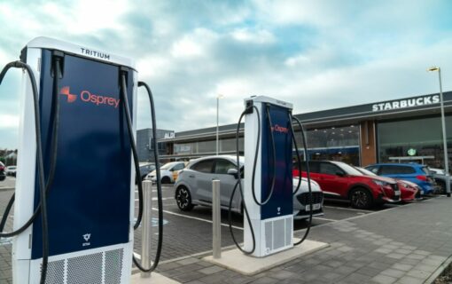 Osprey Charging installed as many EV chargers in Q1 2023 as the whole of 2022. Image: Osprey.
