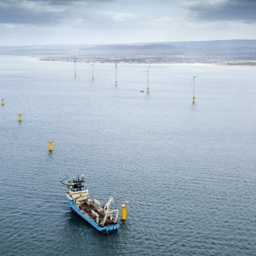 Floating offshore wind farms are also being explored in Ireland. Image: EDF.