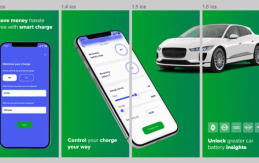 EV drivers can manage the charging of their vehicle through Electric Miles' app. Image: Electric Miles.