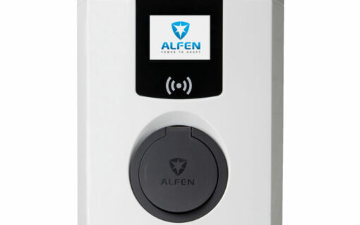 Alfen Eve Single Pro-line chargers. Image: Moixa and Alfen.