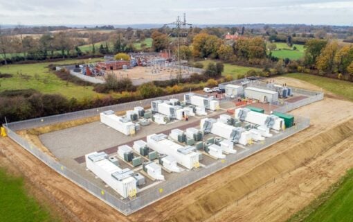 Gresham House's Glassenbury battery storage system. Image: Gresham House