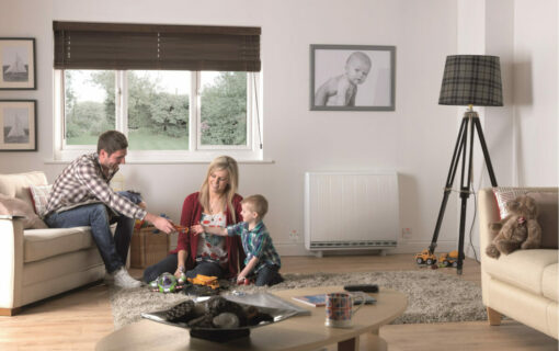 Glen Dimplex is installing Quantum storage heaters in 375 homes. Image: Centrica.