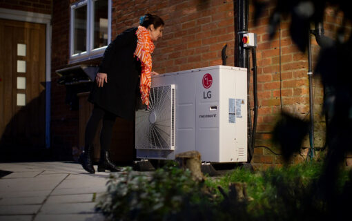 Air source heat pumps could result in significant savings on energy bills. Image: David Bebber.