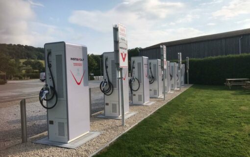 Eight chargers have been installed at the Rhug Estate