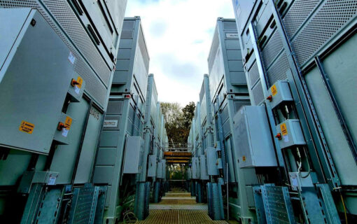 The 2MW/5MWh vanadium flow battery at the Energy Superhub Oxford. Image: Invinity Energy Systems