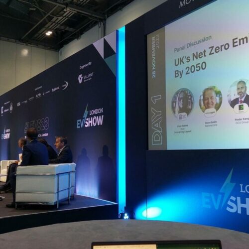 The panel discussed the topic on the first day of the London EV Show 2023. Image: Solar Media.