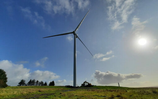 Wind generated a record 28.7% of the UK’s electricity needs in 2023. Image: NTR.