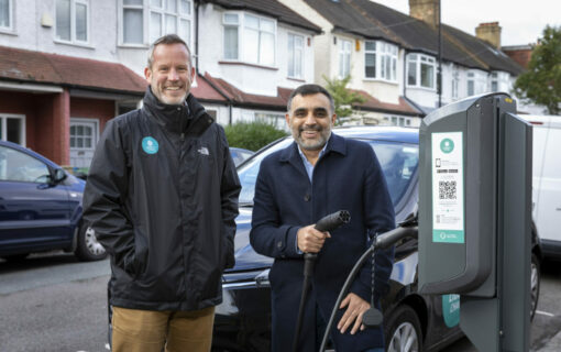 The on-street chargepoints have been installed by Liberty Charge as part of the Virgin Park and Charge scheme. Image: Liberty Charge.