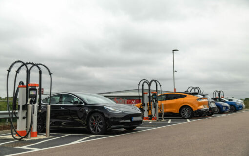 Osprey to develop ultra-fast EV charging hubs for 12 British Garden Centres. Image: Osprey Charging.