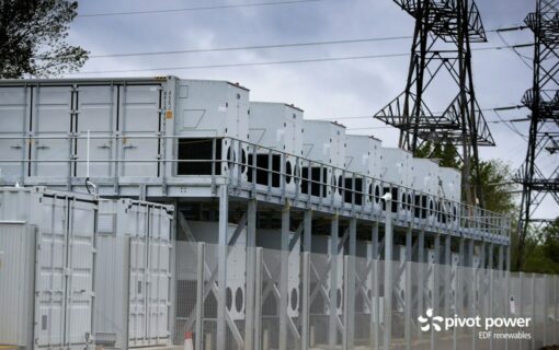 The 50MW/50MWh battery energy storage system went live in June. Image: Pivot Power.