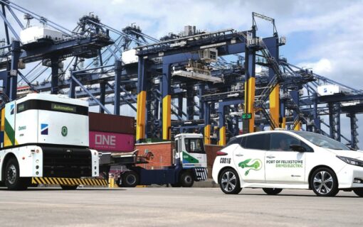 Hutchison Ports targets net zero scope 1 and 2 emissions for three UK ports. Image: Hutchinson Ports.