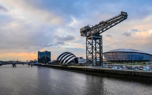 River Clyde in Glasgow, Scotland