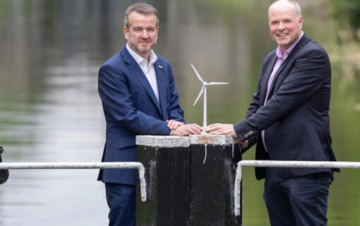 Dave Kirwan and Jonathan Cole celebrate the partnership.