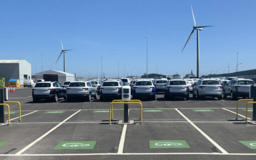 Sheerness Port EV chargers. Image: Alfen.