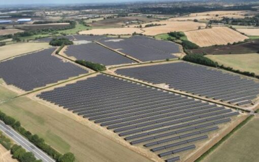 An image of Lightsource BP's Streetfield solar project. Image: Lightsource BP.