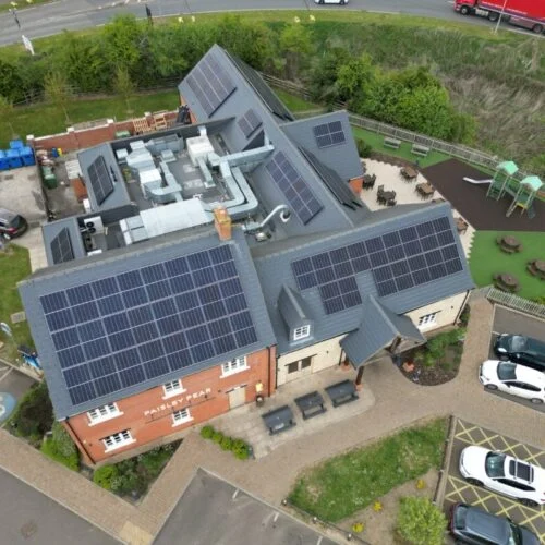 a pub with rooftop solar