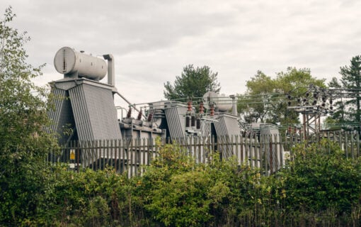 Unit substation for Exergy3 workshop in Edinburgh, Scotland. CREDIT Sam Christie