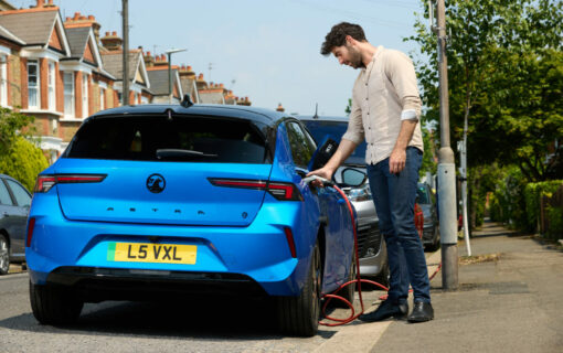 Man Charging EV in UK