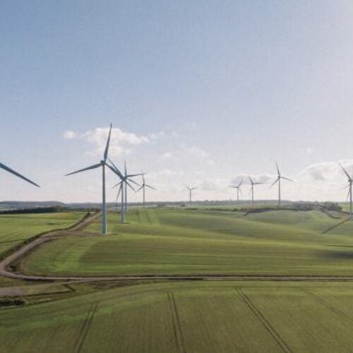 Wind turbines in field Image NESO