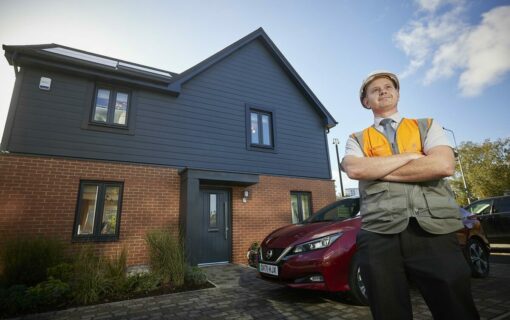 Barratt Development's site manager Eion Reynolds. Image: Barratt Developments.