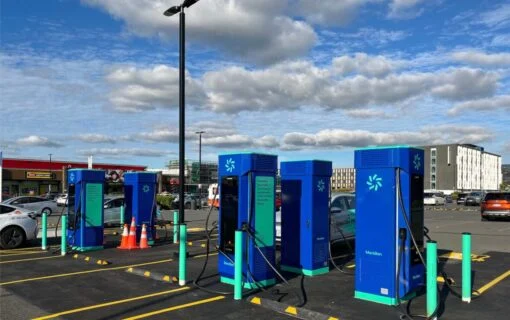 Meridian EV chargers in New Zealand