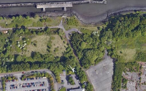 An aerial view of the site. Image: South Tyneside Council.