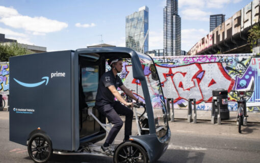 Amazon to invest £300 million in UK EV network as part of a £880 million EU package. Image: Amazon.