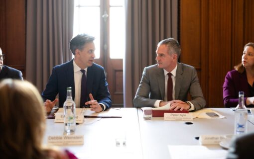 Ed Miliband and Peter Kyle at the first AI Energy Council meeting.