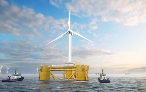 A 3D render of the proposed hydrogen facility.