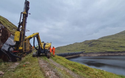 image of holllow mountain pumped hydro storage plant in Scotland.