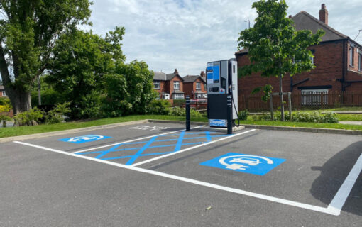 The EV chargepoints were installed over the span of two years. Image: EQUANS