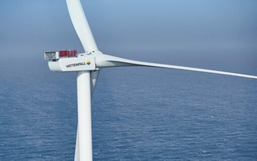 A Vattenfall wind turbine. Image: Vattenfall