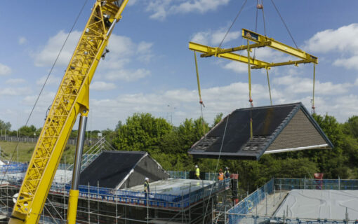 The homes are built in ilke Homes’ factory in Knaresborough