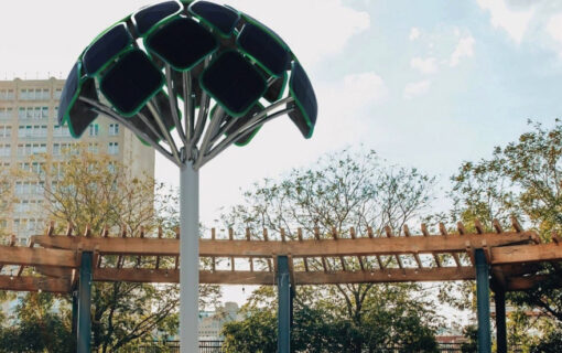 RAW Charging agrees partnership with SolarBotanic Trees for EV charging network. Image: SolarBotanic Trees.