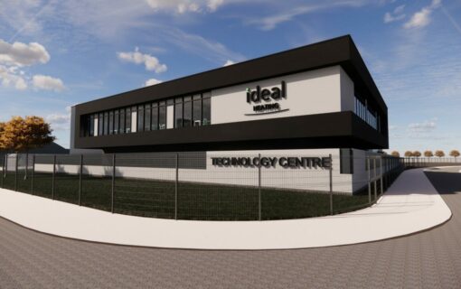 A computer-generated image of Ideal Heating’s UK Technology Centre. Image Ideal Heating